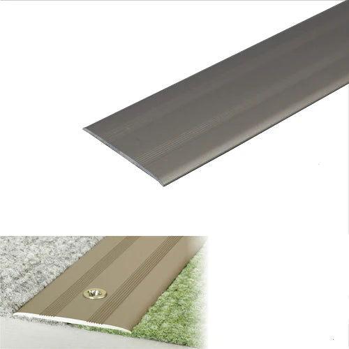 35mm Anodised Aluminium Flat Door Threshold Profile black- finishings UK