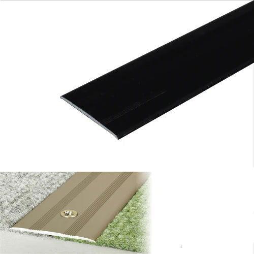 35mm Anodised Aluminium Flat Door Threshold Profile - finishings UK