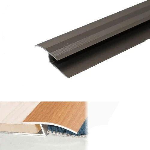 40mm Anodised Aluminium Door Threshold Ramp Profile black- finishings UK