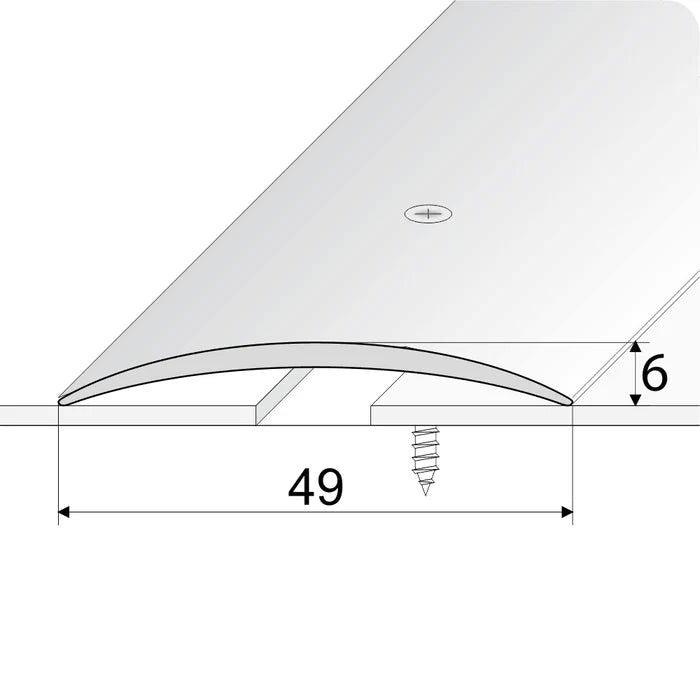 Anodised Aluminium Door Threshold Strip - 930mm x 49mm - finishings UK