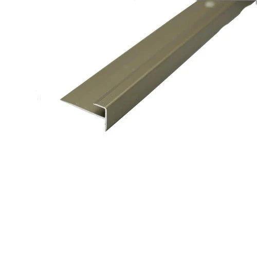 Anodised Aluminium LVT Stair Nosing Edge Profile For 5mm Flooring 28 x 14.5mm - finishings UK