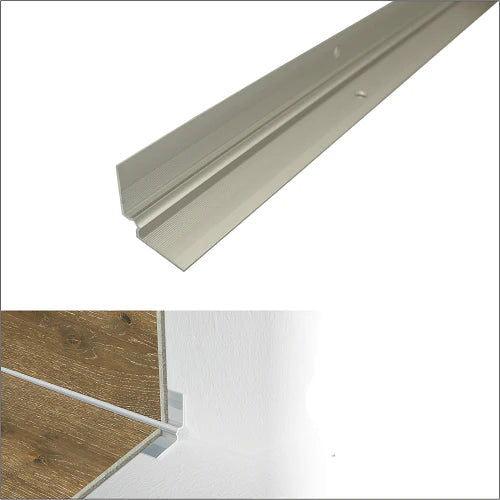 Anodised Aluminium LVT Stair Nosing Inner Corner For 5mm Flooring 28 x 28mm - finishings UK
