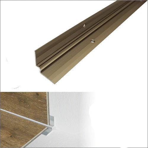 Anodised Aluminium LVT Stair Nosing Inner Corner For 5mm Flooring 28 x 28mm - finishings UK