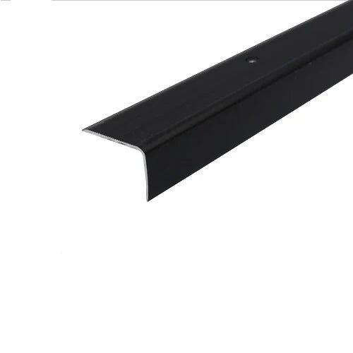 Anodised Aluminium Non Slip Ribbed Treads Stair Nosing Edge Trim 41mm x 26.6mm - finishings UK
