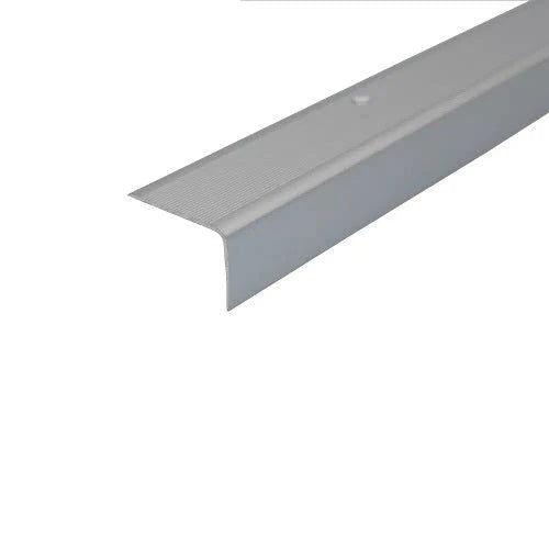 Anodised Aluminium Non Slip Ribbed Treads Stair Nosing Edge Trim 41mm x 26.6mm - finishings UK
