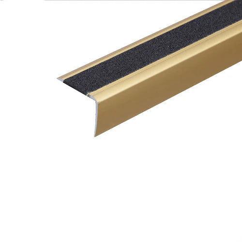 Anodised Aluminium Non Slip Stair Nosing Edge Trim With Tape - finishings UK
