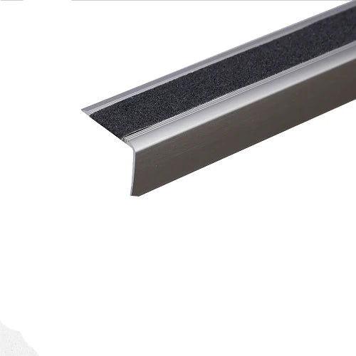 Anodised Aluminium Non Slip Stair Nosing Edge Trim With Tape - finishings UK