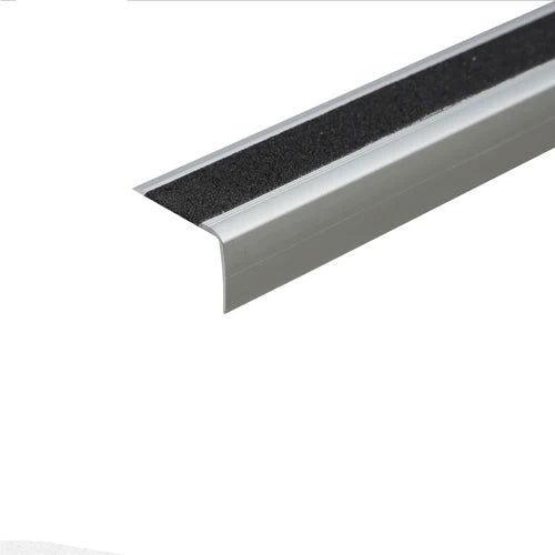 Anodised Aluminium Non Slip Stair Nosing Edge Trim With Tape - finishings UK