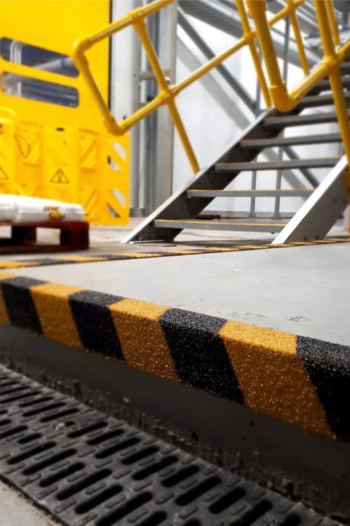 Anti-Slip GRP Stair Nosing For Slippery Steps side view- finishings UK