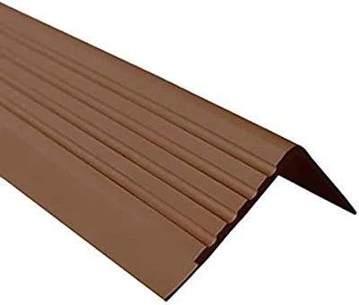 Anti Slip Nosing Rubber Angle Step Edge 40x40mm brown- finishings UK