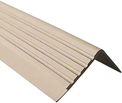 Anti Slip Nosing Rubber Angle Step Edge 40x40mm cream color - finishings UK