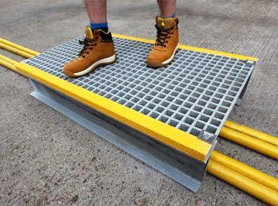 Anti Slip Step Over Platform For Pipework And Cables - finishings UK