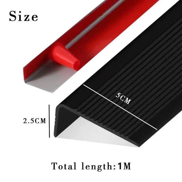Black Bullnose Non Slip Nosing Self-Adhesive Edging Strip - 50x25mm - finishings UK