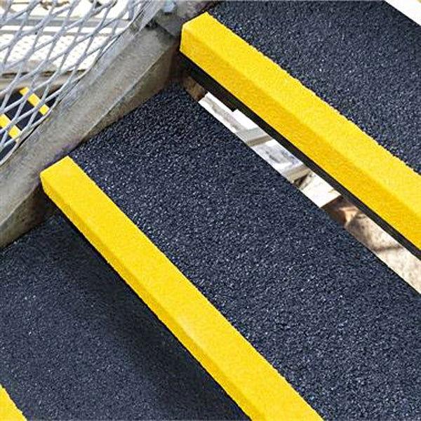 Fine Grit Anti-Slip GRP Stair Treads For Pedestrian Traffic - finishings UK