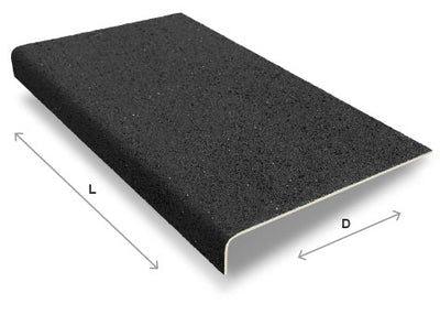 Fine Grit Anti-Slip GRP Stair Treads For Pedestrian Traffic - finishings UK