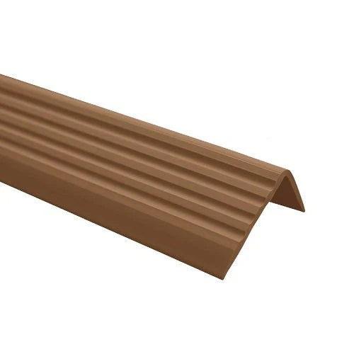ND 40x25mm Bullnose Self Adhesive Stair Anti Slip Nosing Rubber Angle Step Edge brown - finishings UK