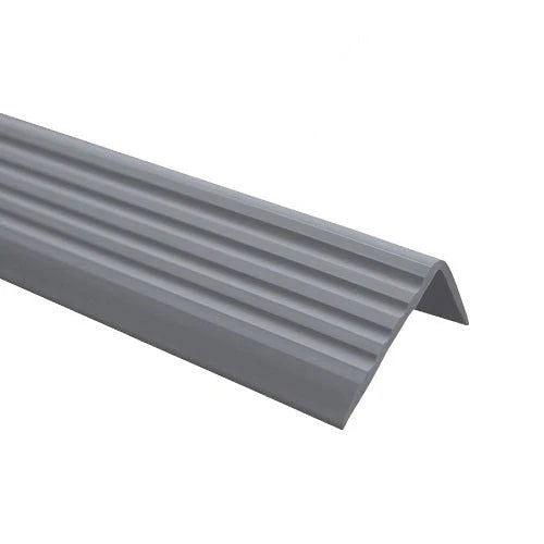 ND 40x25mm Bullnose Self Adhesive Stair Anti Slip Nosing Rubber Angle Step Edge gray - finishings UK