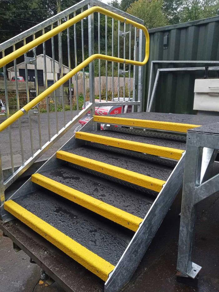Standard Duty Anti-Slip GRP Stair Treads side view- finishings UK