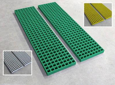 Standard Duty Sand Ladders, Waffle Boards For Snow, Mud And Sand green - finishings UK