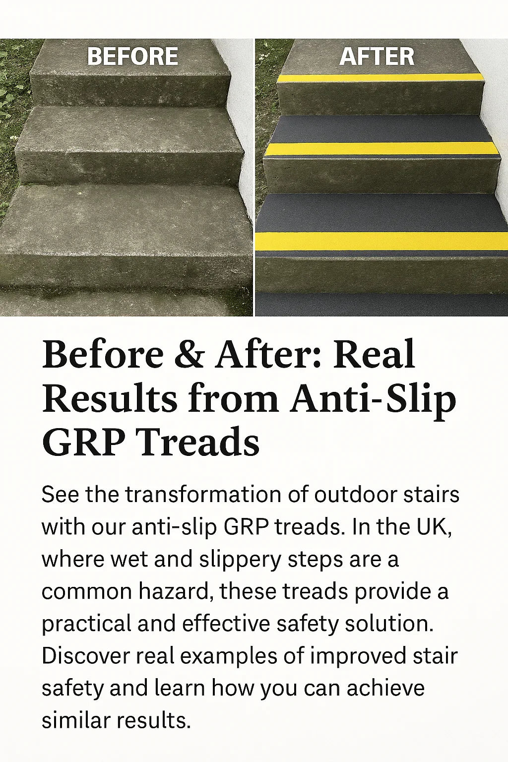Before & After: Real Results from Anti-Slip GRP Treads - finishings UK