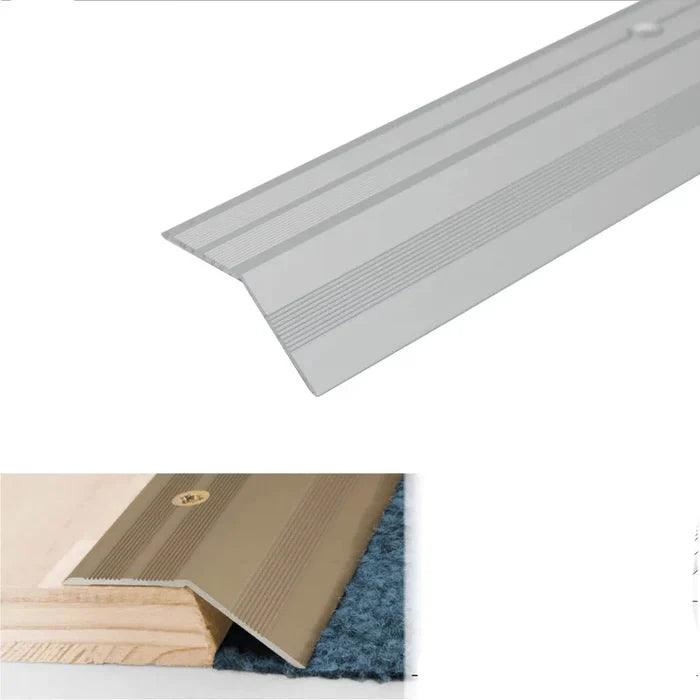 Anodised Aluminium Door Threshold Ramp Profile 900x37mm silver- finishings UK