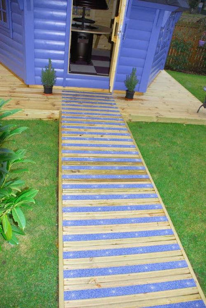 90mm Fine Grit Non-Slip Decking Strips – Safe, Subtle Grip for Damp & Frosty Conditions - finishings UK