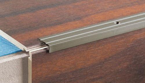 Aluminium Non-Slip Stair Nosing – Robust Trim, Drilled for Stair Protection - finishings UK