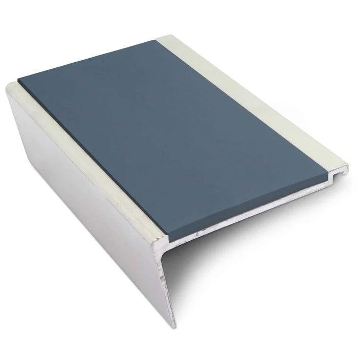 Aluminium Non Slip Stair Nosing 63mm x 32mm blue- finishings UK