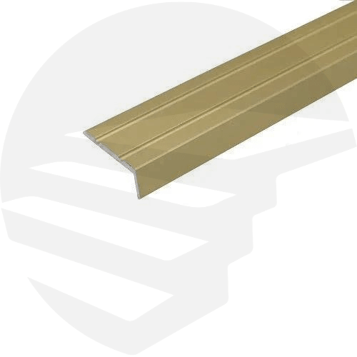 Aluminium Self Adhesive Stair Nosing Edge Trim 25x10mm gold color - finishings UK