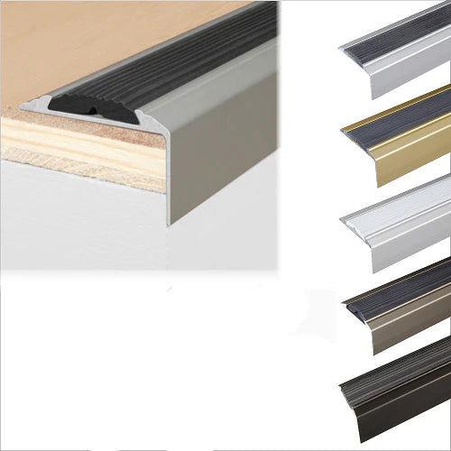 Aluminium Stair Nosing For Carpet And Wooden Stairs - finishings UK