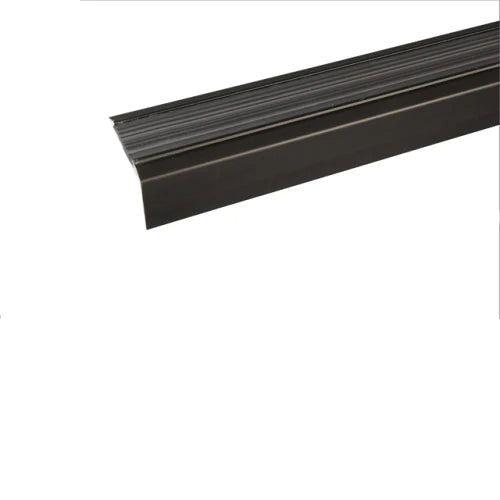 Aluminium Stair Nosing For Carpet And Wooden Stairs Front view- finishings UK