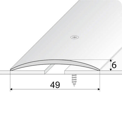 Anodised Aluminium Door Threshold Strip - 930mm x 49mm - finishings UK