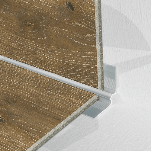 Anodised Aluminium LVT Stair Nosing Inner Corner For 5mm Flooring 28 x 28mm - finishings UK