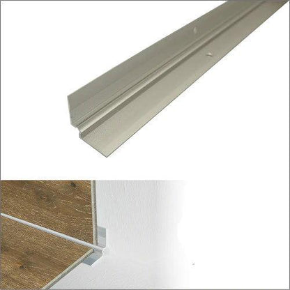 Anodised Aluminium LVT Stair Nosing Inner Corner For 5mm Flooring 28 x 28mm - finishings UK