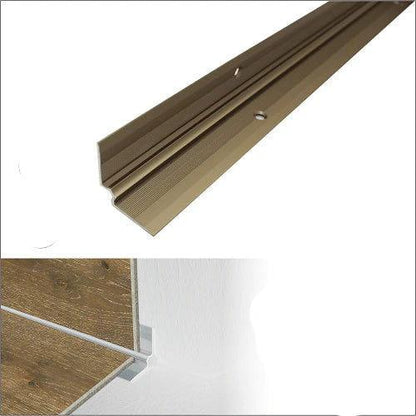 Anodised Aluminium LVT Stair Nosing Inner Corner For 5mm Flooring 28 x 28mm - finishings UK