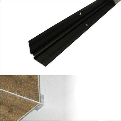 Anodised Aluminium LVT Stair Nosing Inner Corner For 5mm Flooring 28 x 28mm - finishings UK