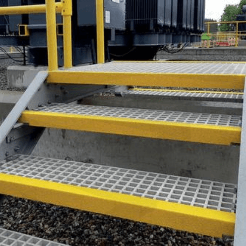 Anti-Slip GRP Nosing Cover For Step Edges- 70mm x 30mm - finishings UK