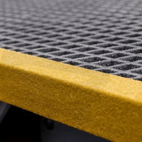 Anti-Slip GRP Stair Nosing For Slippery Steps close view- finishings UK