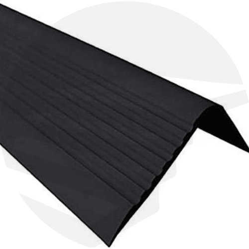 Anti Slip Stair Nosing Rubber Angle Step Edge RGPD black - 900mm - finishings UK