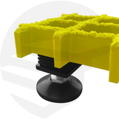 Elevated Grating Feet yellow- finishings UK