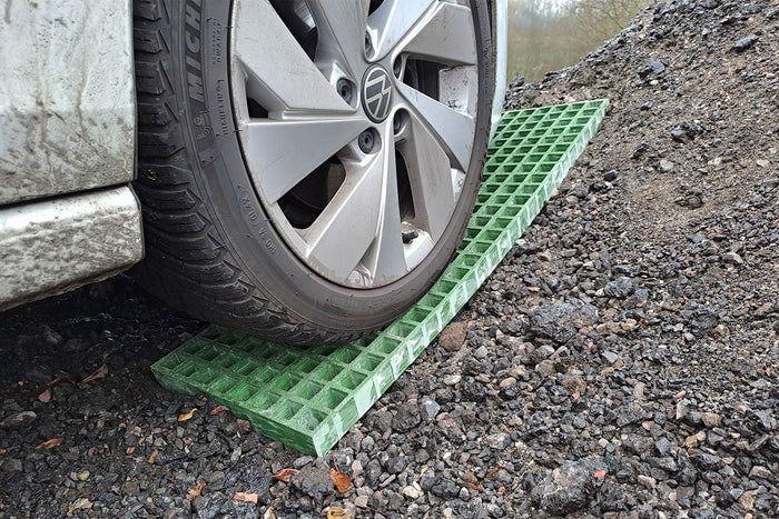 GRP Standard Duty Waffle Boards (Pair) | Waffle board traction mats for SUV and campervan UK- finishings UK