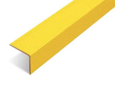 Heavy Duty Non Slip GRP Stair Nosings yellow close view- finishings UK