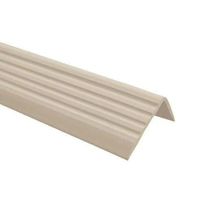 ND 40x25mm Bullnose Self Adhesive Stair Anti Slip Nosing Rubber Angle Step Edge white- finishings UK