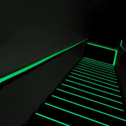 Glow in the Dark Stair Nosings for UK homes and businesses, stairs real view