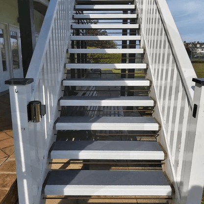 Standard Duty Anti-Slip GRP Stair Treads stairs view- finishings UK
