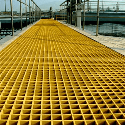 Standard GRP Grating yellow color- finishings UK
