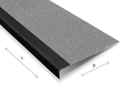 Anti-Slip GRP Stair Treads with Black Nosing